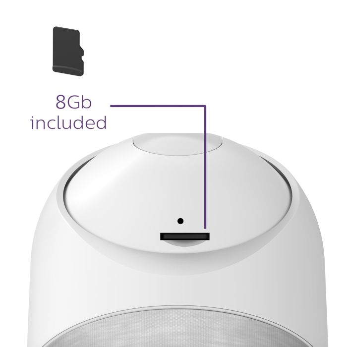 Verbundene motorisierte Innenkamera mit 2k-Auflösung und verstärktem Privatmodus Feine menschliche Erkennung - WelcomeEye Look - Philips - 531051