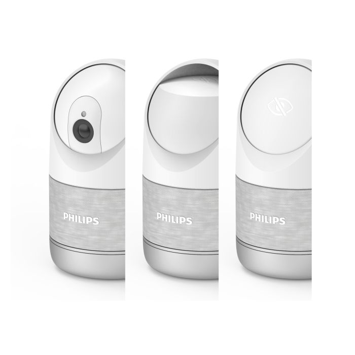 Verbundene motorisierte Innenkamera mit 2k-Auflösung und verstärktem Privatmodus Feine menschliche Erkennung - WelcomeEye Look - Philips - 531051