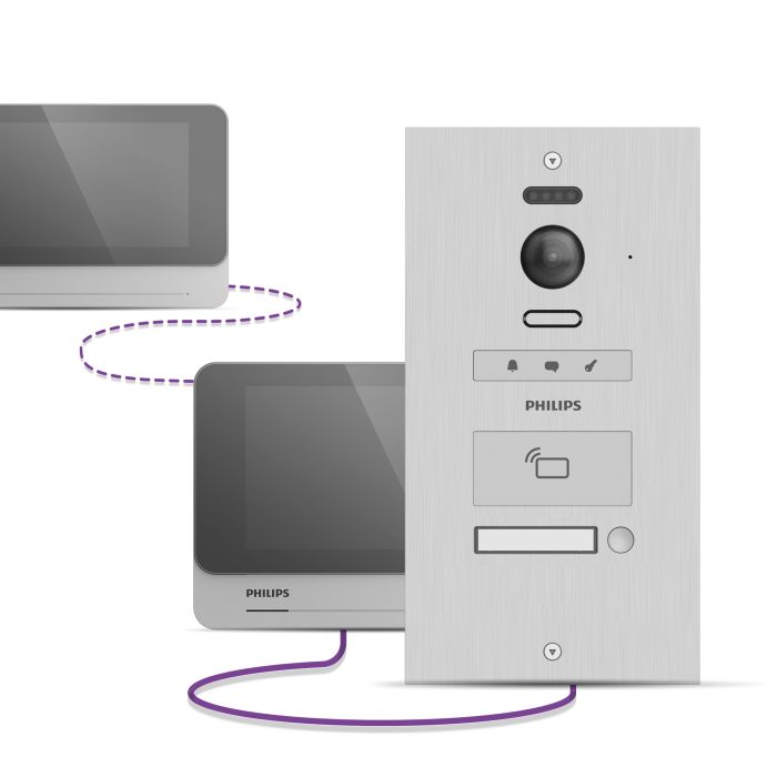 2-Namen-Profi-Türstation - WelcomeHive Pro 2 - Philips - 531061