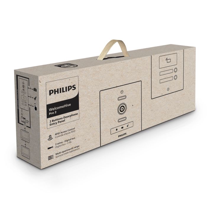 2-Namen-Profi-Türstation - WelcomeHive Pro 2 - Philips - 531061