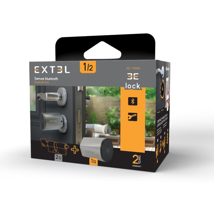 Extel Lock Smart Lock Set + Zylinder 40/40 mm + Funk-Tastatur + 2 zusätzliche Schlüsselkarten