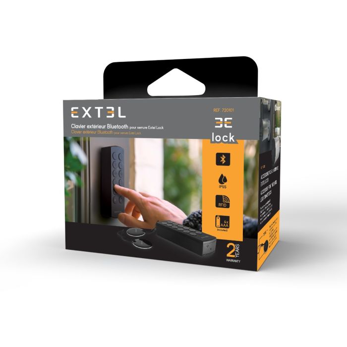 Extel Lock Smart Lock Set + Zylinder 40/40 mm + Funk-Tastatur + 2 zusätzliche Schlüsselkarten