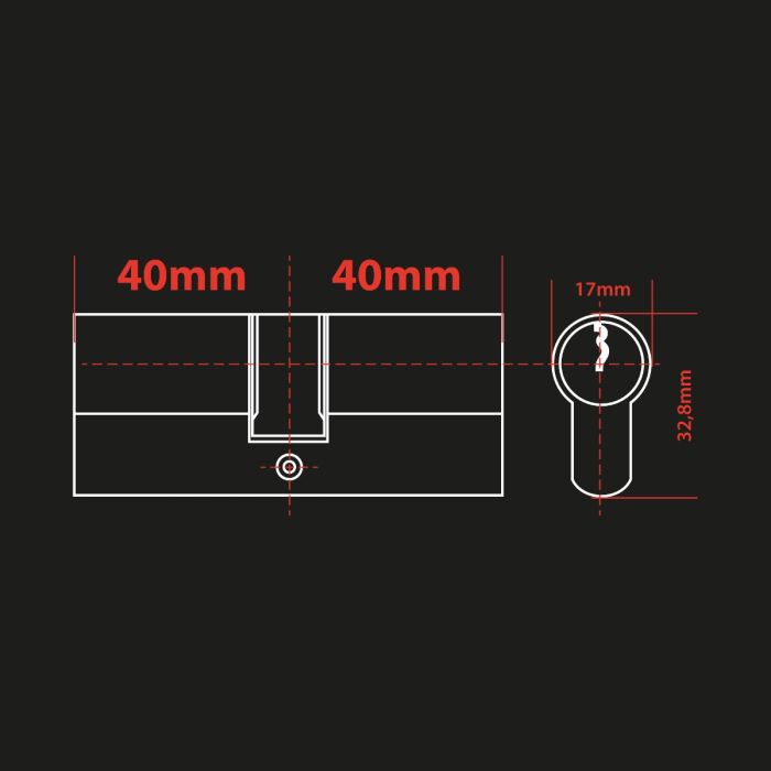 Extel Lock Smart Lock Set + Zylinder 40/40 mm + Funk-Tastatur + 2 zusätzliche Schlüsselkarten