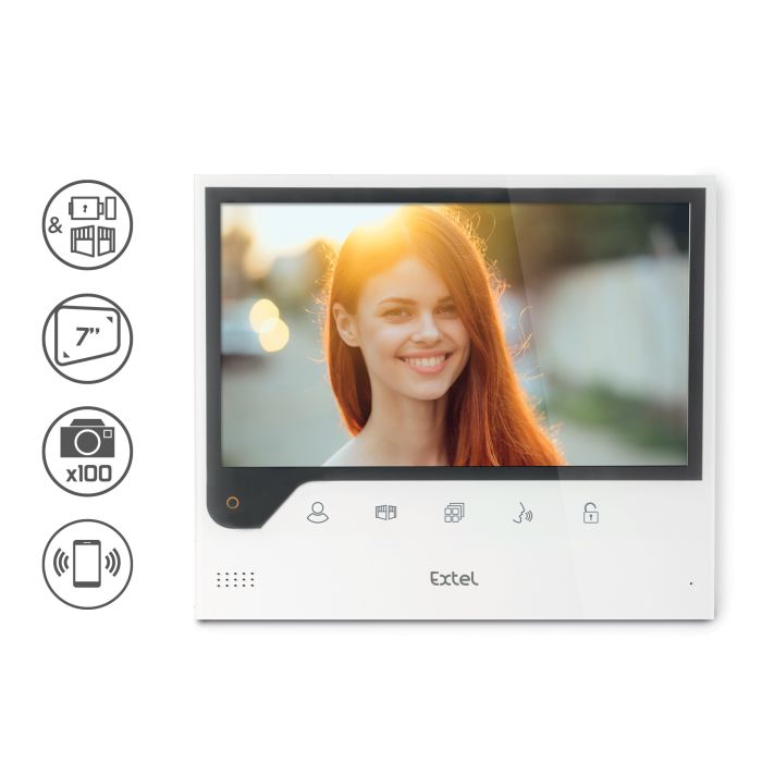 7-Zoll-Video-Gegensprechanlage, die mit Ihrem Smartphone verbunden ist - Connect - Extel