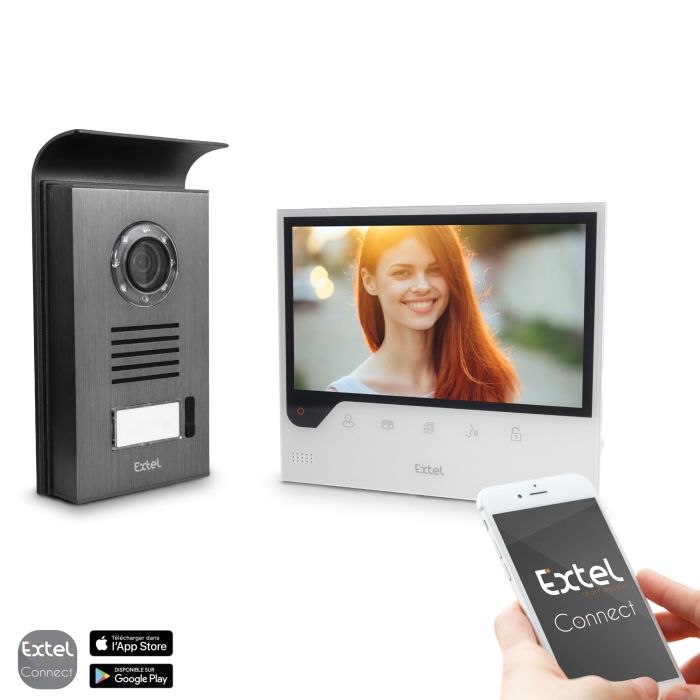 7-Zoll-Video-Gegensprechanlage, die mit Ihrem Smartphone verbunden ist - Connect - Extel