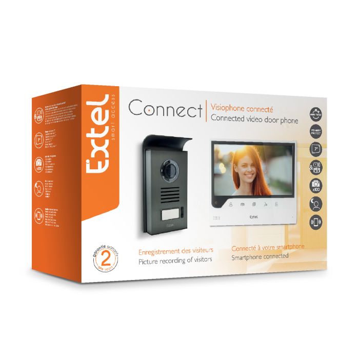 7-Zoll-Video-Gegensprechanlage, die mit Ihrem Smartphone verbunden ist - Connect - Extel