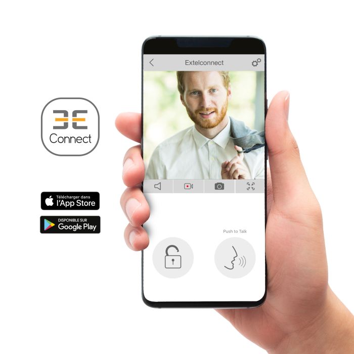 Schnurgebundenes und verbundenes Bildtelefon mit QR Code - Connect 2 - Extel - 720324