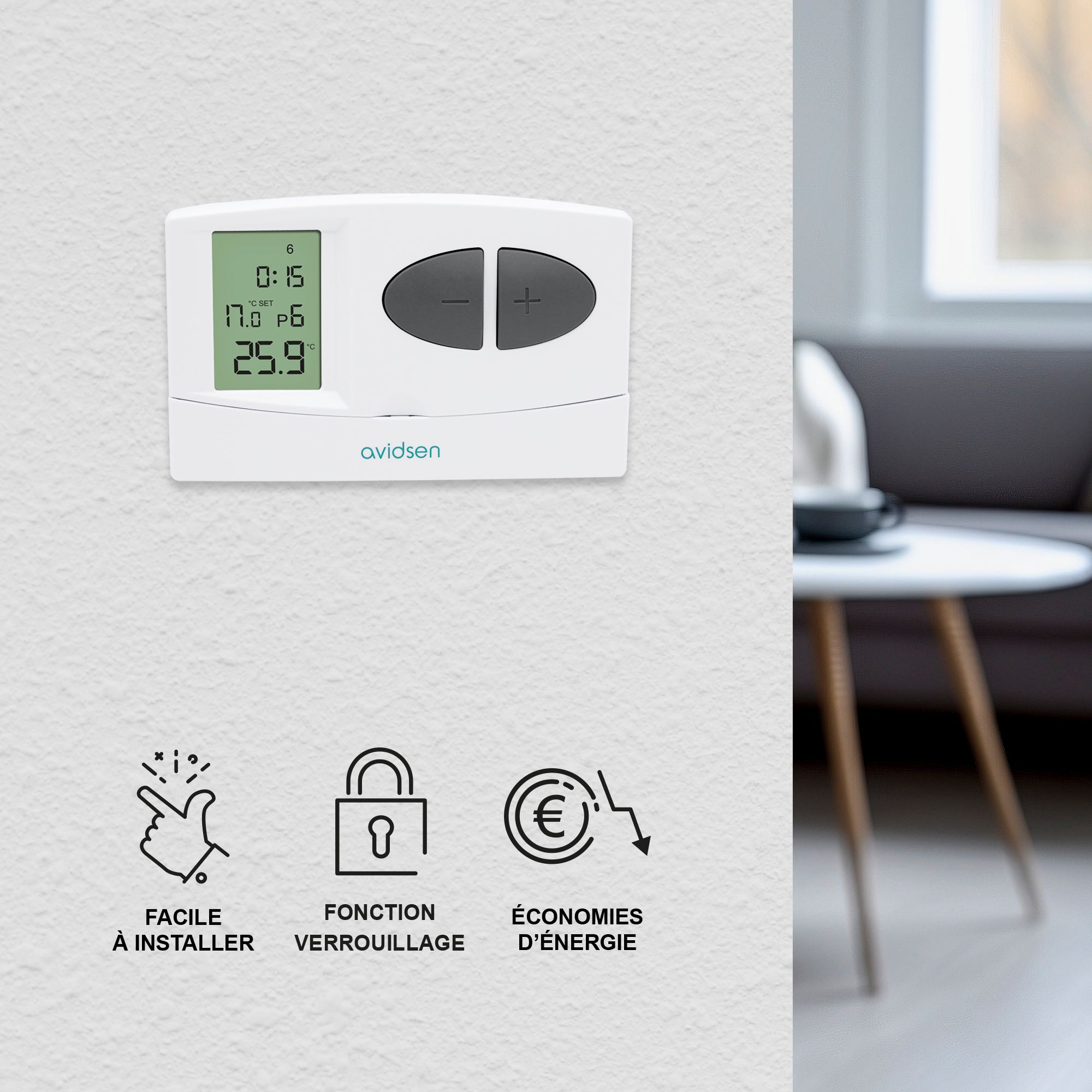 Ein einfach zu bedienender Thermostat