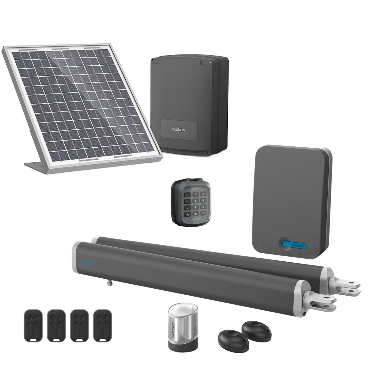 Premium-Solar-Set für Flügeltore