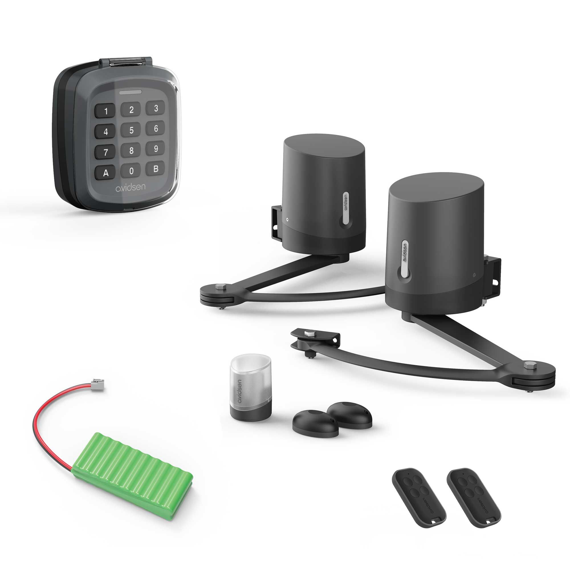 Komplettes Motorisierungsset mit Digicode und Notstromversorgung
