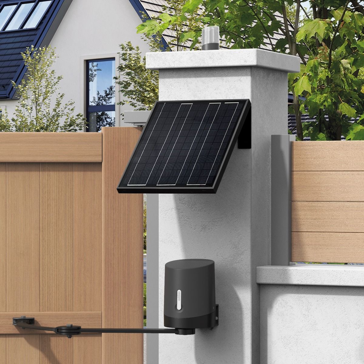 Einfache Installation des Solar-Kits