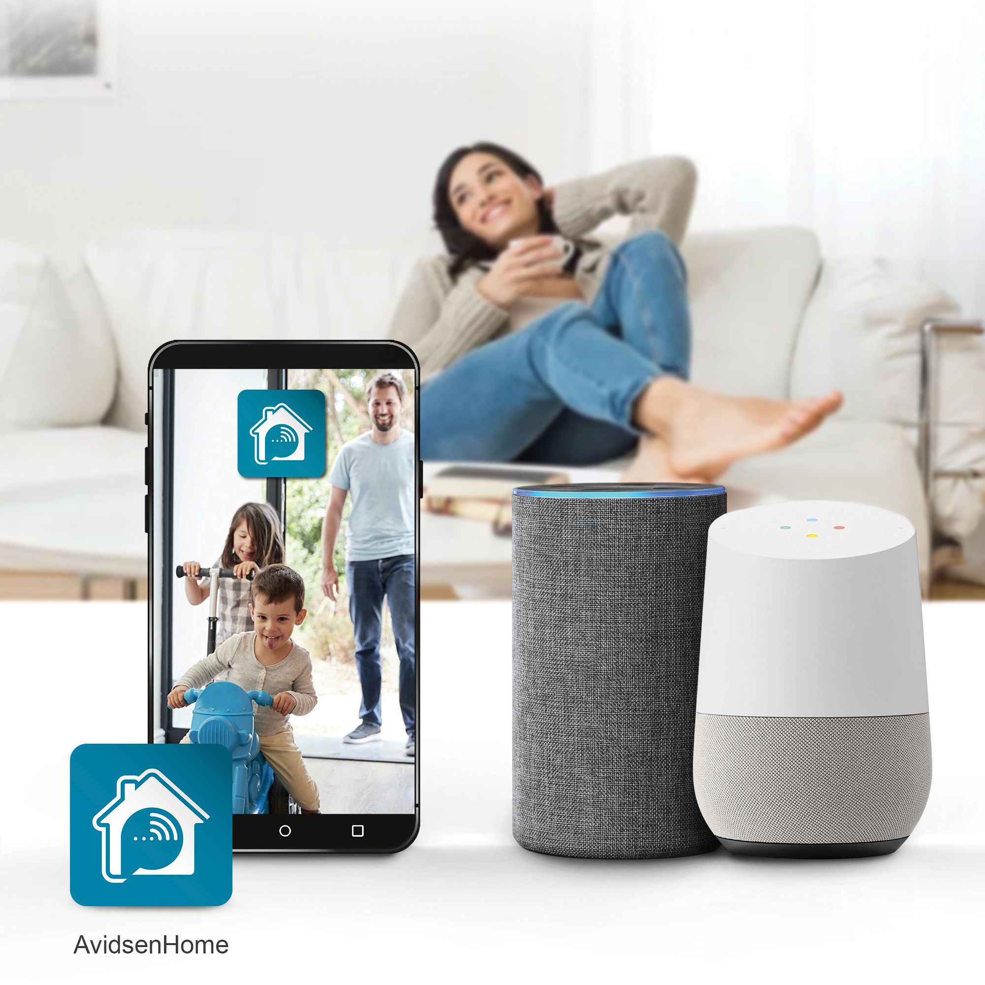 Steuern Sie Ihr verbundenes Modul mit der Stimme