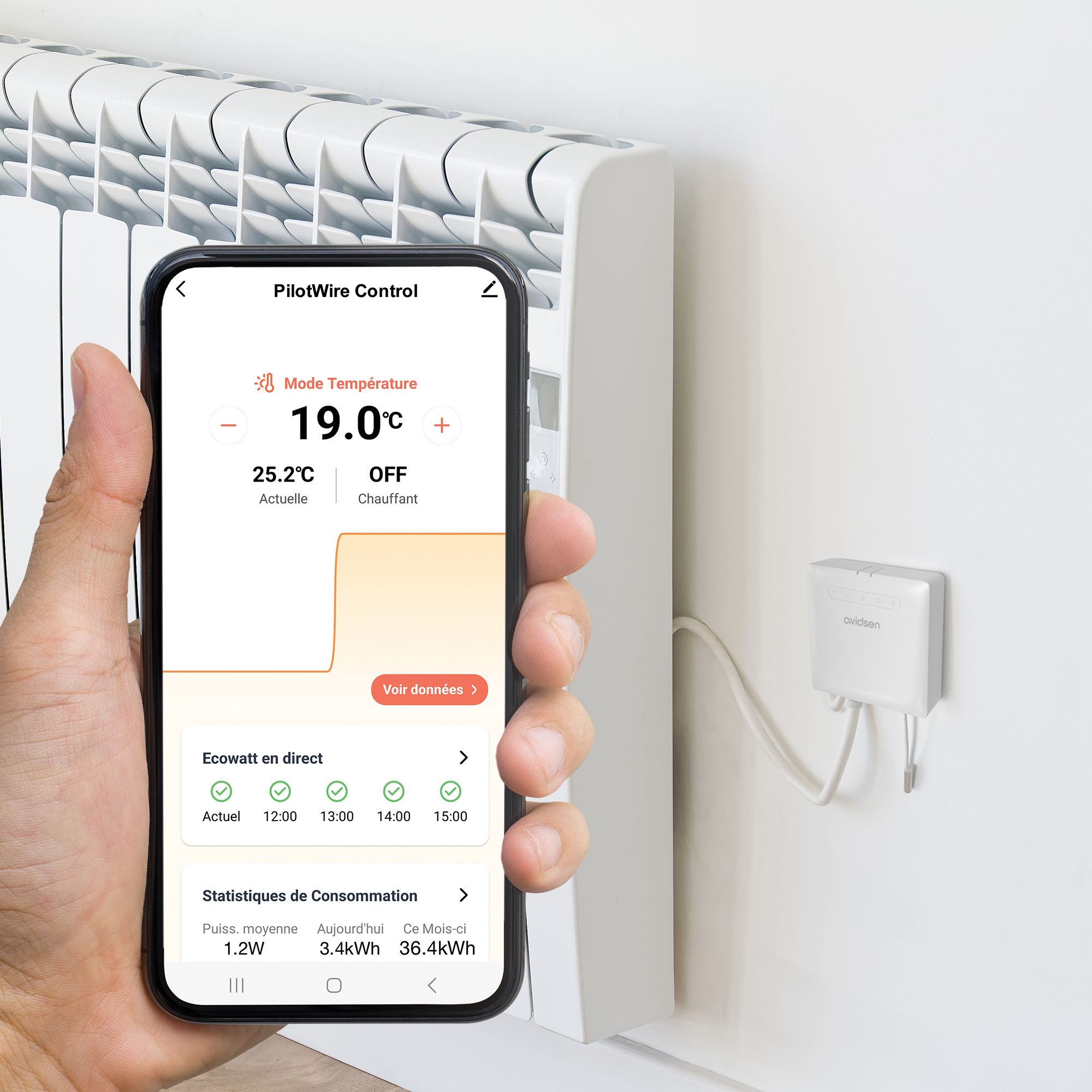 Ein angeschlossener Thermostat für ein gut geheiztes Zuhause
