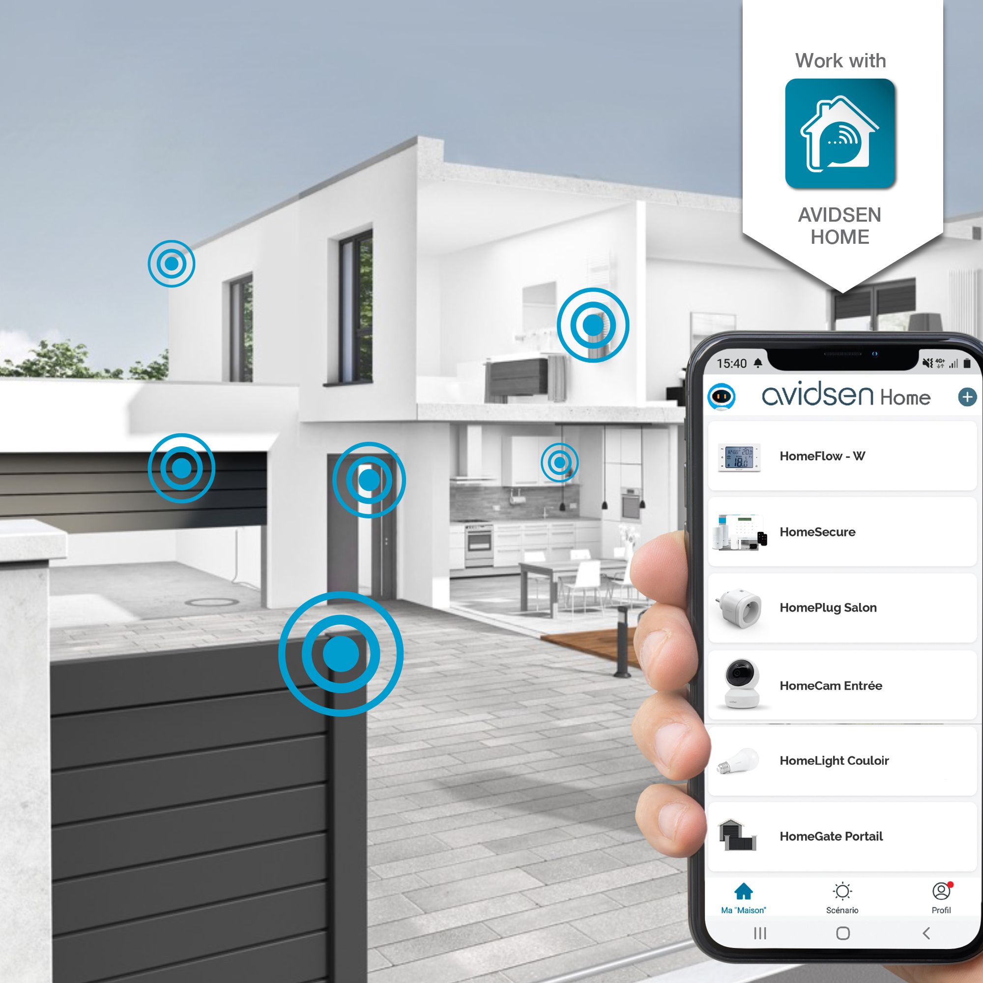 Integrieren Sie das Avidsen Home-Ökosystem