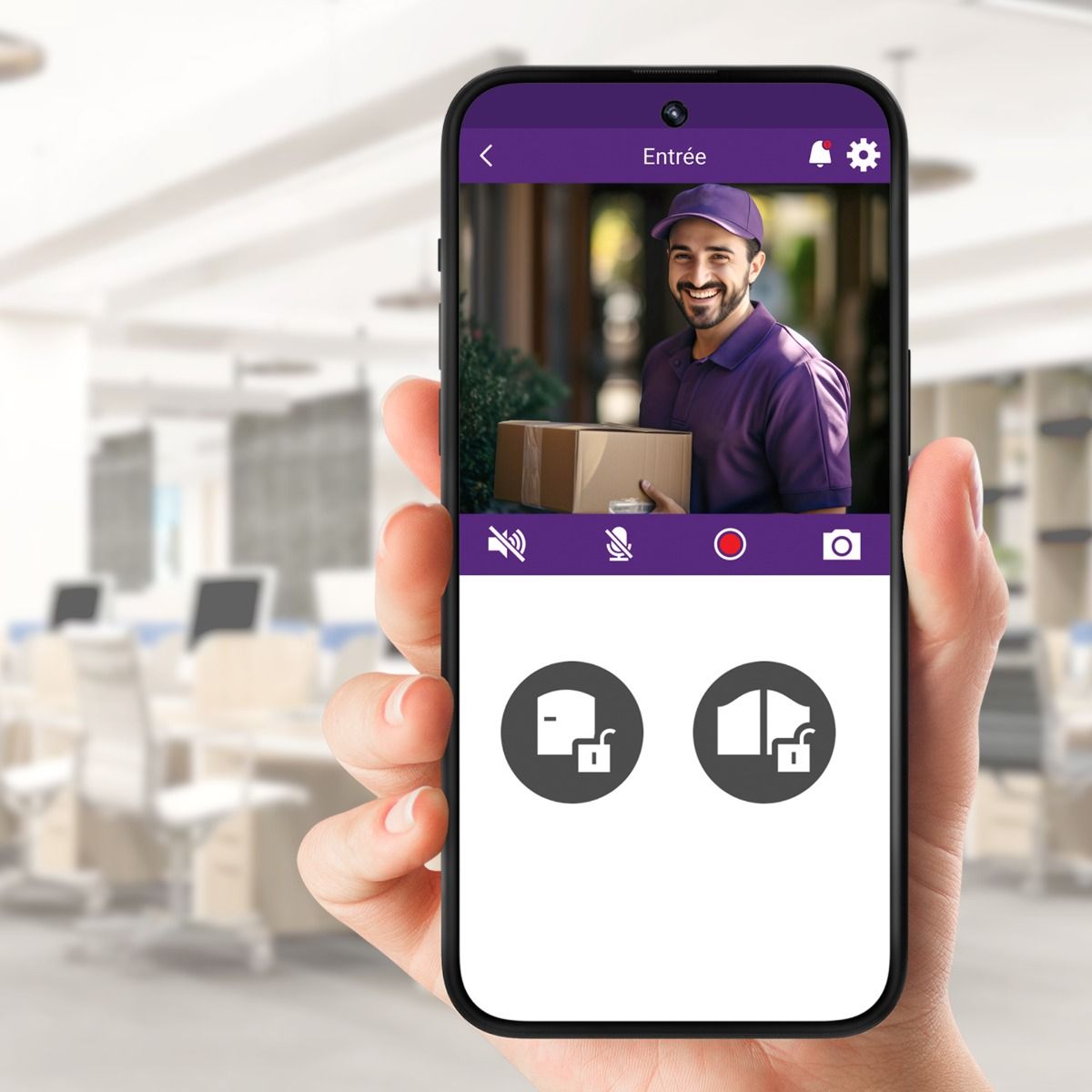 Ein angeschlossenes Bildtelefon