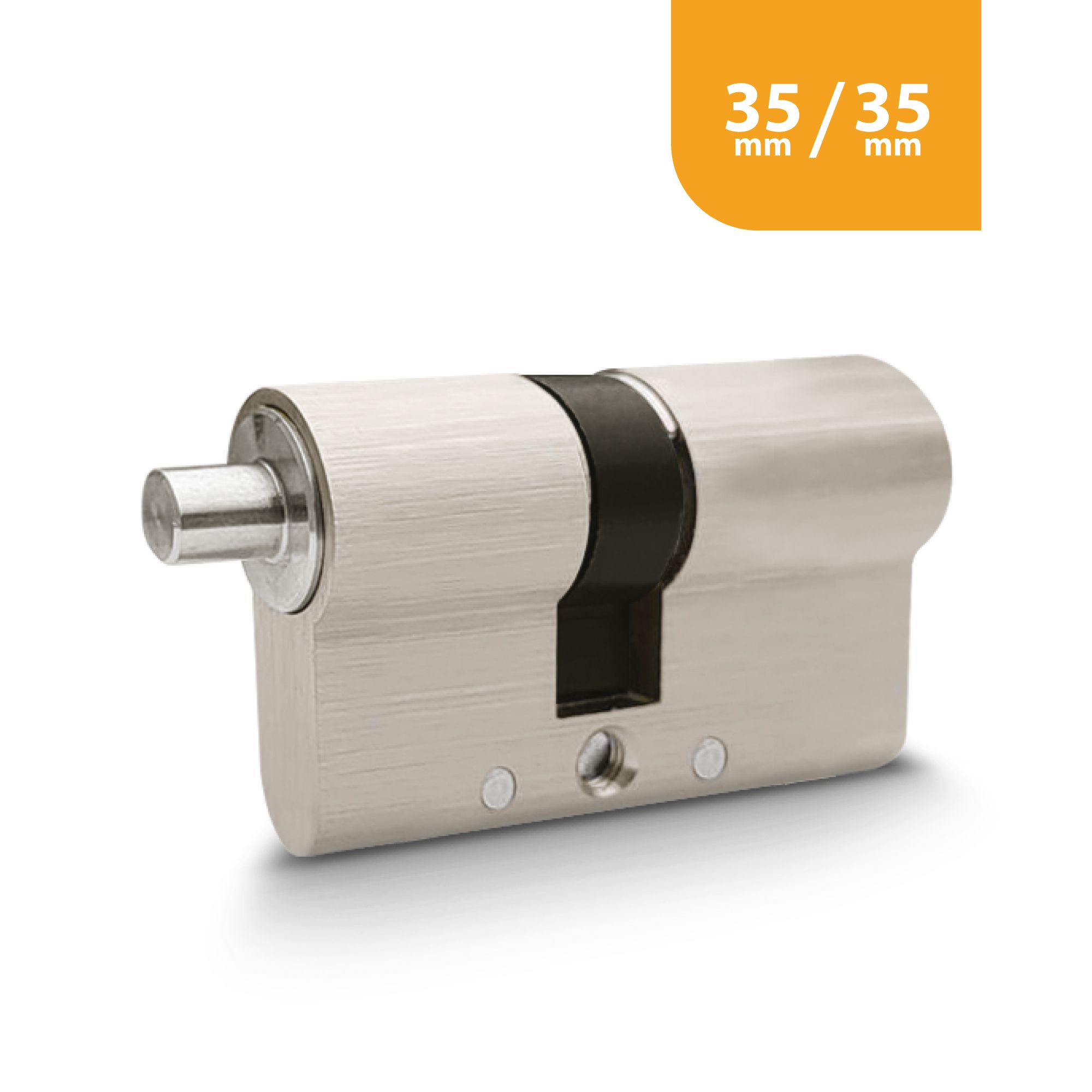 Der 35/35-Zylinder ist kompatibel mit dem angeschlossenen Extel Lock-Schloss