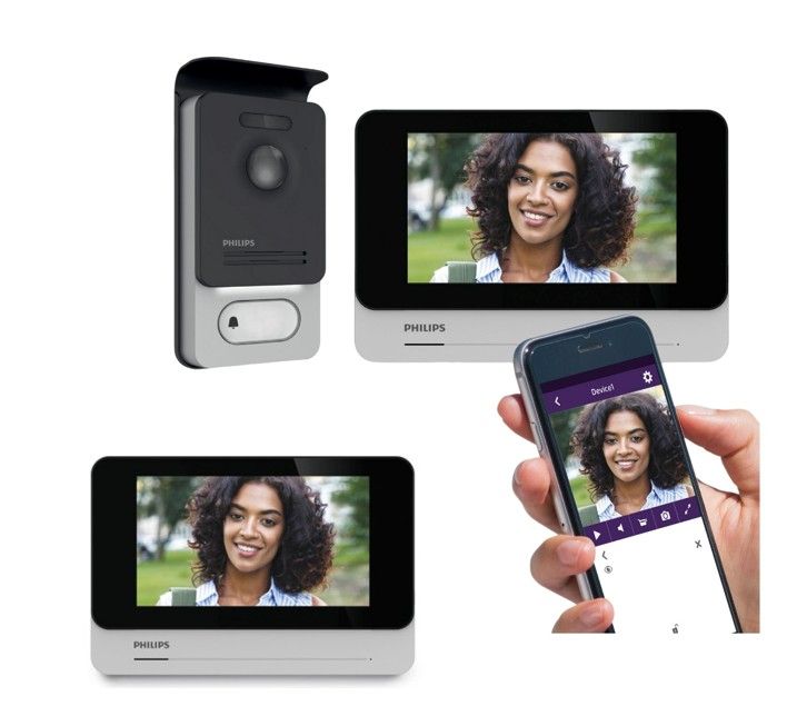 Ihr Bildtelefon-Set + 2 Bildschirme: 1 für jedes Stockwerk