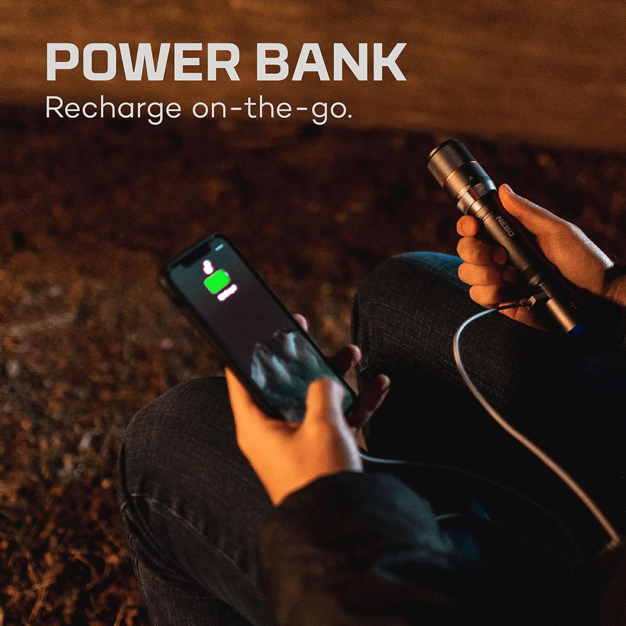 Lange Akkulaufzeit und Powerbank-Funktion