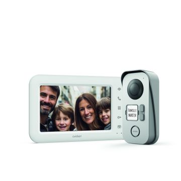 Kabelgebundenes Videotelefon - 2-Familien-kompatibel mit Doppelsteuerung - Elia 2 Families - Avidsen - 112303