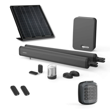 Solarantrieb für Flügeltore + Digicode - Zylindermotor - Teha 410