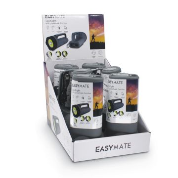 Set aus 6 Outdoor-Taschenlampen mit 8 Watt und Power Bank - Easymate