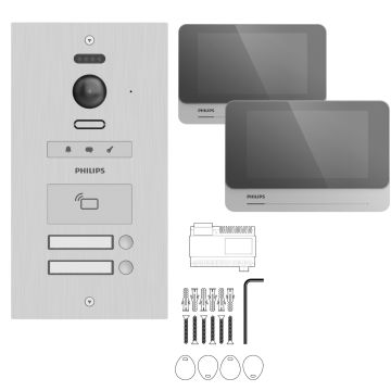 Gruppen-Videotelefon für 2 Wohnungen - Philips WelcomeHive Pro 2