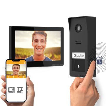 Verbundenes drahtloses Videotelefon mit Zugriff per Fingerabdruck - Wave 3 - Extel - 720337