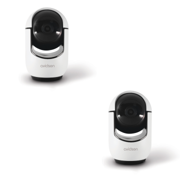 2er-Set motorisierte HomeCam Prim 2,5 K Avidsen IP-Innenkameras
