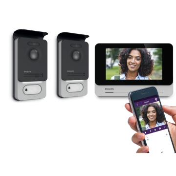 WelcomeEye Connect 2-Gegensprechanlage mit 2 straßenseitigen Stationen