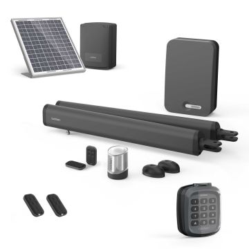 Solarantrieb für Flügeltore + Digicode - Zylindermotor - Teha 410