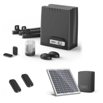 Motor Avidsen OREA550 für Schiebetore von 4 m (8m max) und 500kg + Solar Kit + 2 Fernbedienungen