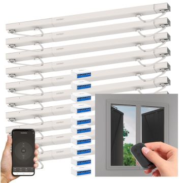 Set mit 10 vernetzten Antrieben für Klappfenster Avidsen Home Open W