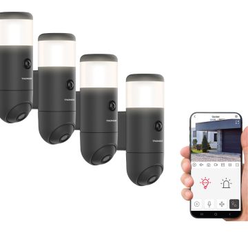 Set mit 4 motorisierten Außen-Überwachungskameras Thomson Rheita 100