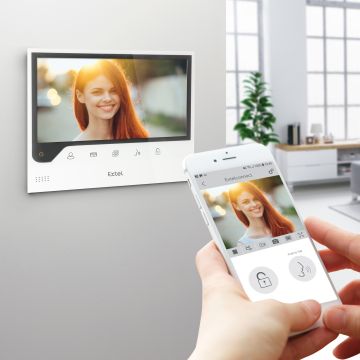 7-Zoll-Video-Gegensprechanlage, die mit Ihrem Smartphone verbunden ist - Connect - Extel